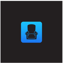 the chair vector logo design inspiration