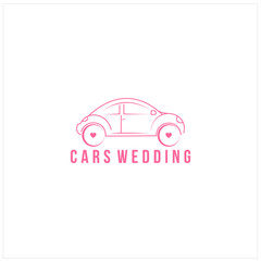 cars wedding logo design insiration - vector