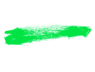 Abstract green watercolor line