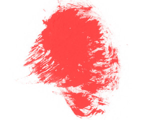 Red watercolor splash background. Red splash brush