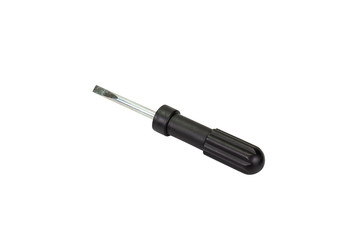 Fototapeta premium black screwdriver isolated on white background,clipping path
