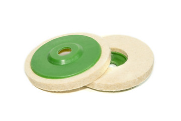 Wool Felt Disc isolated on white background