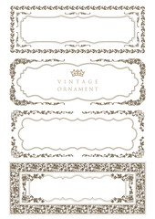 Obraz premium ビンテージフレームセット14-2-4