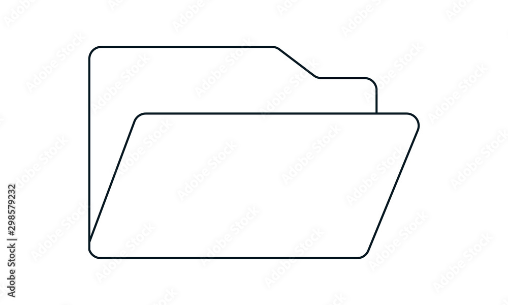 Poster folder icon for file storage and organization