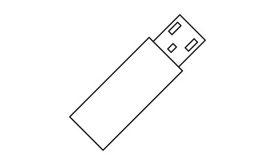 Pendrive icon for portable storage devices