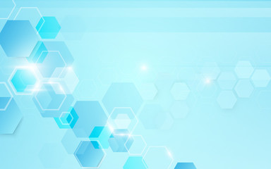 Abstract geometric shape technology digital hi tech concept background. Space for your text