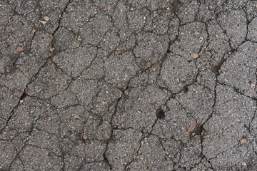 old broken cracked asphalt texture background