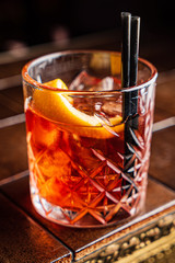 tasty cocktail in the bar