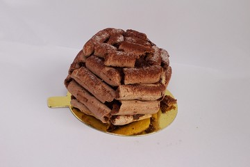 Concorde cake. A sweet, crispy, creamy, luscious chocolate meringue-and.mousse cake