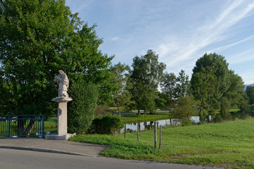 Statue des heiligen Johannes, Fischen im Allgäu