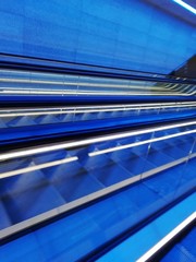 escalator in shopping center