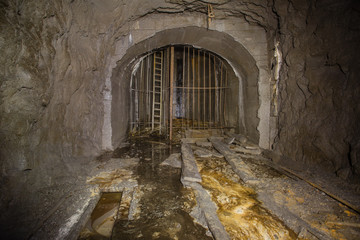 Mine ore shaft tunnel drift underground