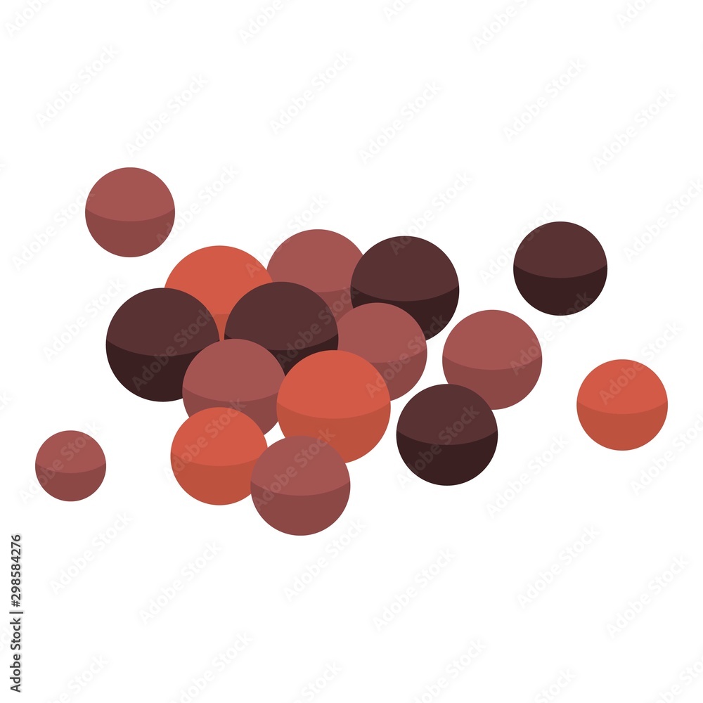 Poster cabbage spices icon. isometric of cabbage spices vector icon for web design isolated on white backgr