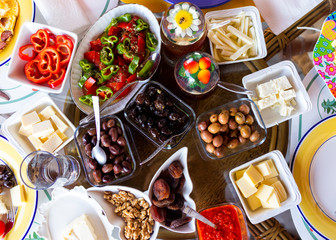 Traditional Turkish breakfast