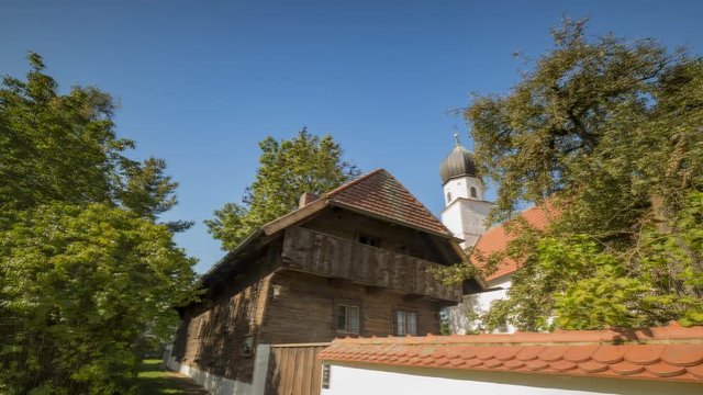 Panning TimeLapse  of St.Wolfgang Chapel side.