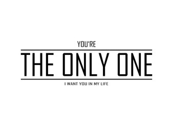 You're the only one