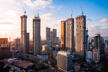 Mumbai skyline- Skyscrapers under construction