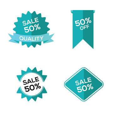 set price tags, vector, EPS 10