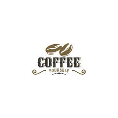 Coffee shop logo design template
