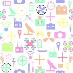 aircraft seamless pattern background icon.