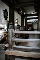 old sewing machine in factory