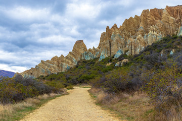 Clay Cliffs Scenic Reserve, Omarama, New Zealand
