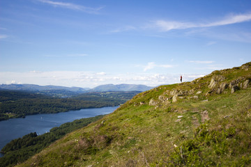 Fototapeta na wymiar Hiking in the Lake District, England