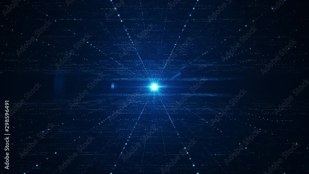 Poster abstract technology big data background concept. motion of digital data flow. transferring of big da