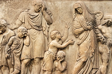 Fototapeta na wymiar Cimitero acattolico del Testaccio a Roma