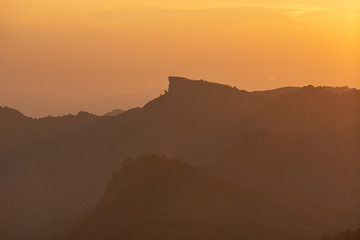 phu chee dow mountain (phu chee dao/phu chi dao) , Beautiful landscape sunrise mountain in Chiang rai , Northern of Thailand.