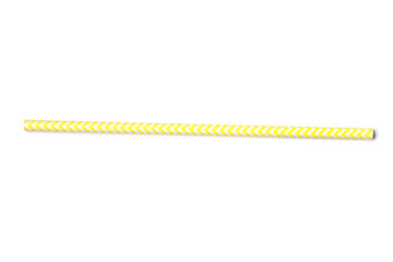 Paper straws on white background