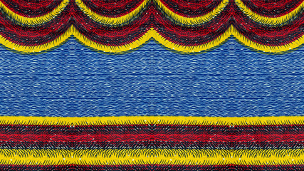 Colorful pattern of an African fabric 
