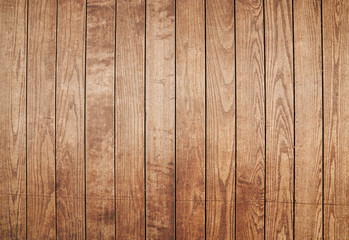 Brown painted natural wood with grains for background and texture