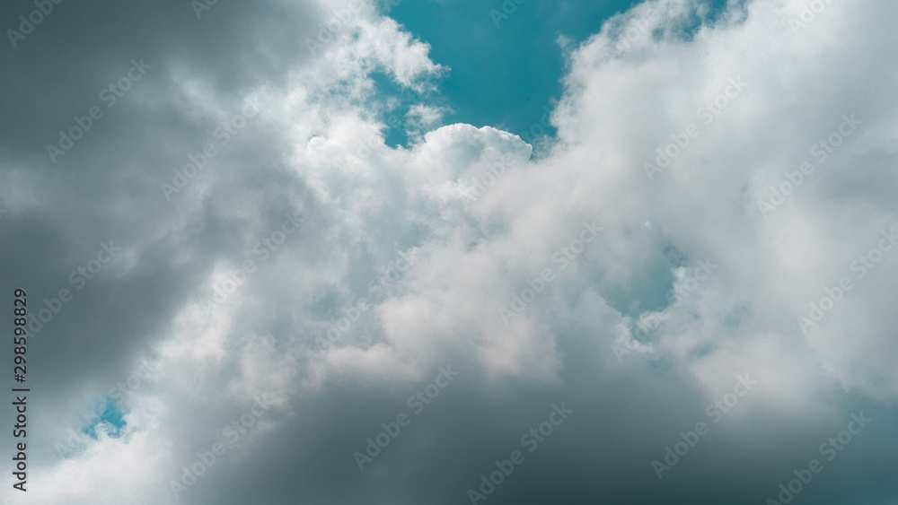 Poster sky and clouds on background