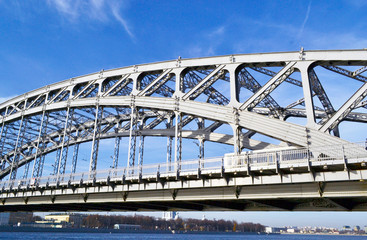 Bolsheokhtinsky Bridge, St. Petersburg, Russia