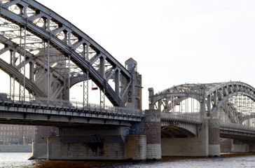 Bolsheokhtinsky Bridge, St. Petersburg, Russia