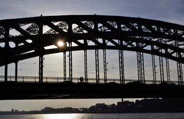 Bolsheokhtinsky Bridge, St. Petersburg, Russia