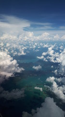 blue sky with clouds