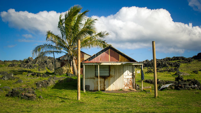 Beach Shack on Rapa Nui, Easter Island