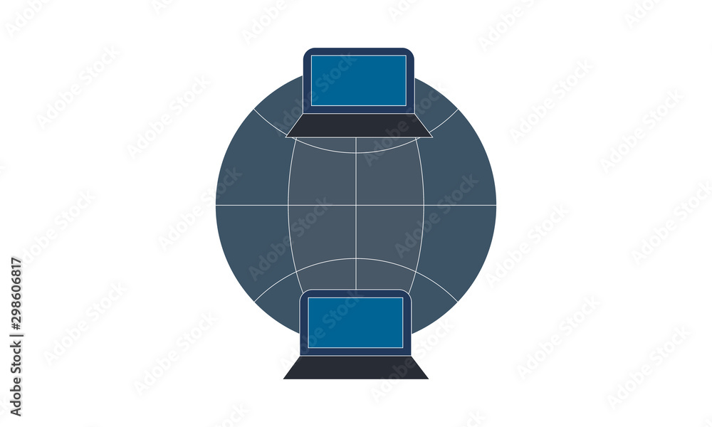Poster internet connection icon for online status