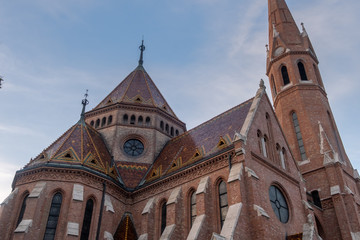 Fototapeta na wymiar roof of Mathias church, Budapest, 