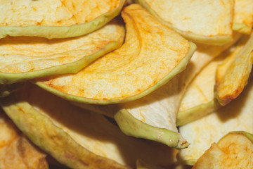 Apple slices close up. healthy food. vegetarian nutrition