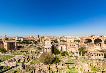 Fototapeta na wymiar Forum Romanum in Rom
