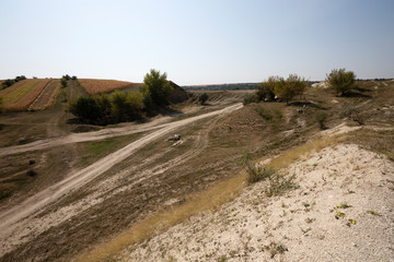 Old abandoned quarry.