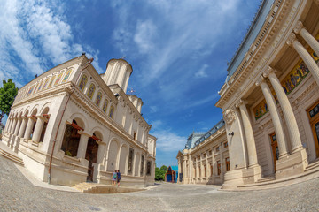 Fototapeta na wymiar Romanian Orthodox Patriarchal Cathedral, Bucharest, Romania
