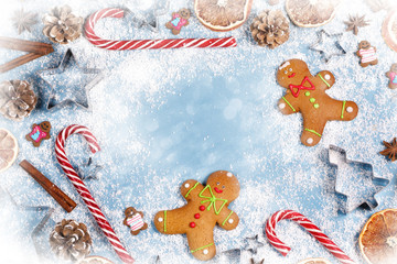 Christmas food frame