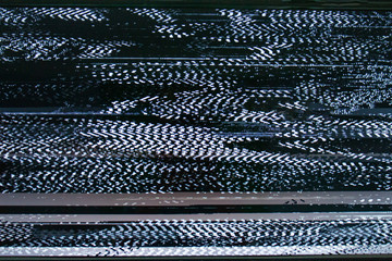 Television failure, LCD Screen glitch, LCD screen as abstract technology background.