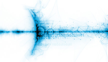 tecnologia futurista, futuro, informatica, sfondo nero  © xyz+