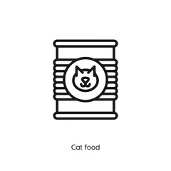 cat food icon vector