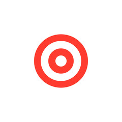 Target icon. Social media strategy symbol. Dartboard sign
